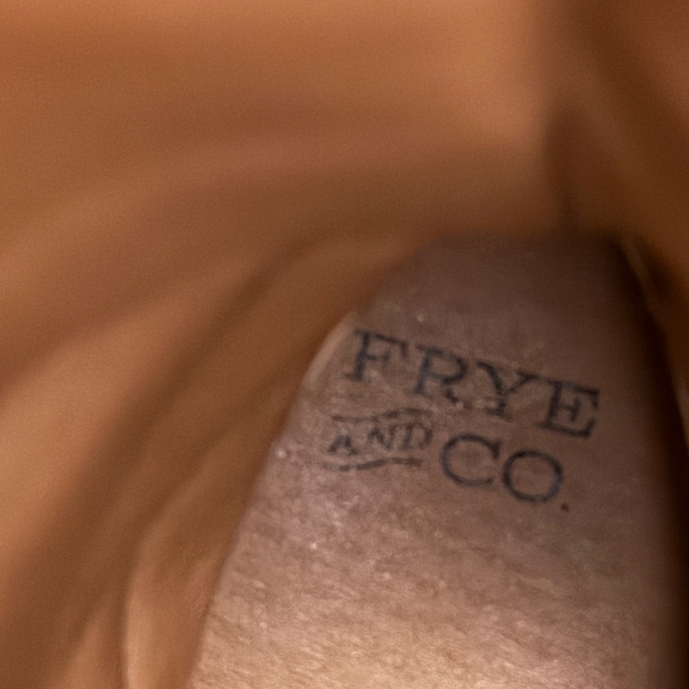 FRYE & CO MIRANDA 14 VEGAN ANTIQUED LEATHER CAMPUS BANANA KNEE HIGH TALL BOOT - Picture 14 of 16